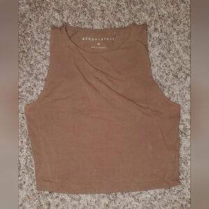 Aeropostale Tan Size Medium Cropped Tank Top